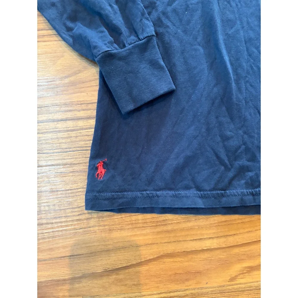 Boys blue Polo Ralph Lauren long-sleeve crewneck shirt sz 10-12